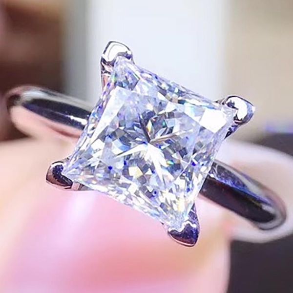 cluster rings 14k gold 1 moissanite diamond ring women elegant princess cut square wedding party engagement anniversary d color, Golden;silver
cluster rings 14k gold 1 moissanite diamond ring women elegant princess cut square wedding party engagement anniversary d color, Golden;silver