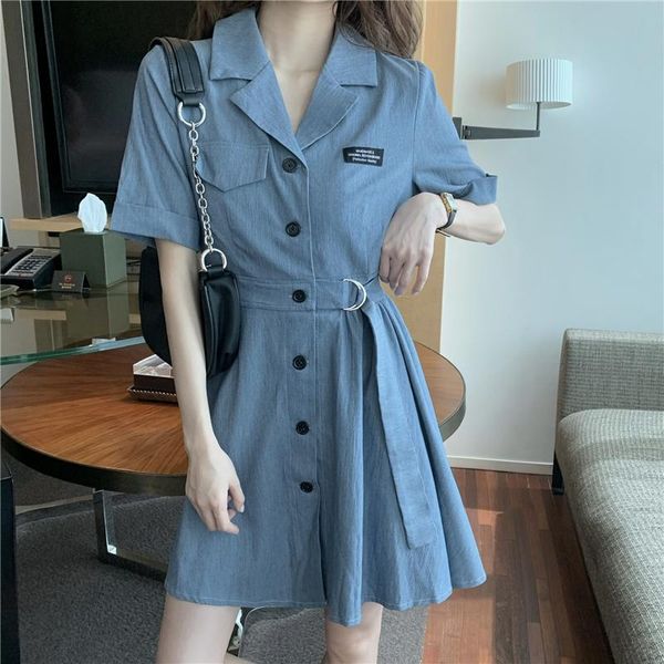 casual dresses fry a suit brought the dress with short sleeves temperament of cultivate morality show thin pleated waist 1214 #, Black;gray
casual dresses fry a suit brought the dress with short sleeves temperament of cultivate morality show thin pleated waist 1214 #, Black;gray