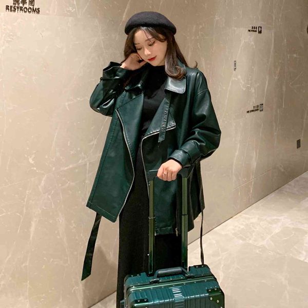 women's leather & faux leather baggy synthetic leather, woman's coat plus size h0jh, Black
women's leather & faux leather baggy synthetic leather, woman's coat plus size h0jh, Black