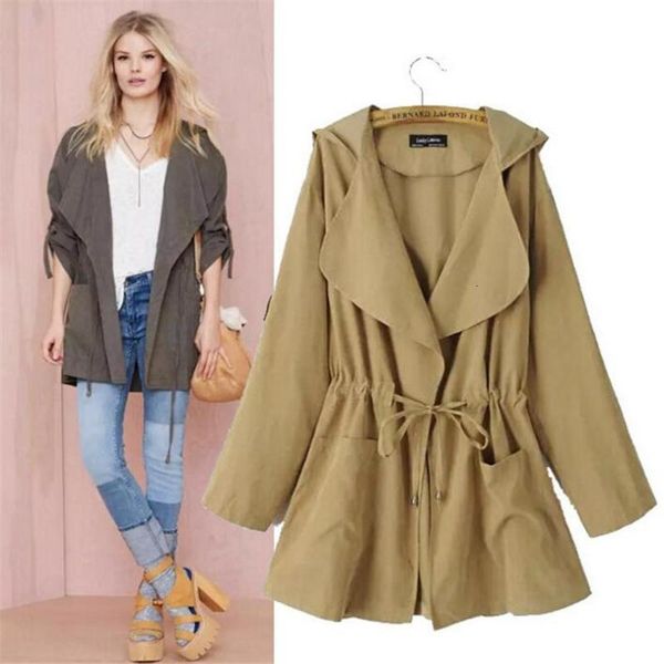 women's jackets ygyeeg fashion autumn spring open front loose coat long cloak overcoat clothes female blusas txio, Black;brown
women's jackets ygyeeg fashion autumn spring open front loose coat long cloak overcoat clothes female blusas txio, Black;brown