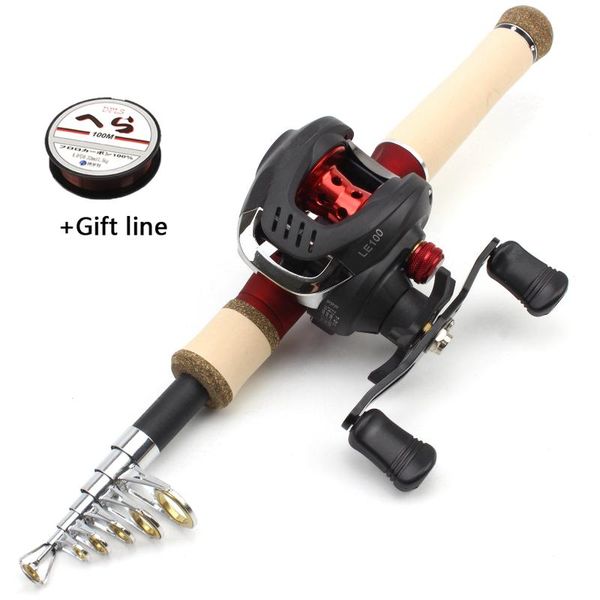 1.65m fishing rod combo and casting reels set carp reel kit child use ultra light boat rods