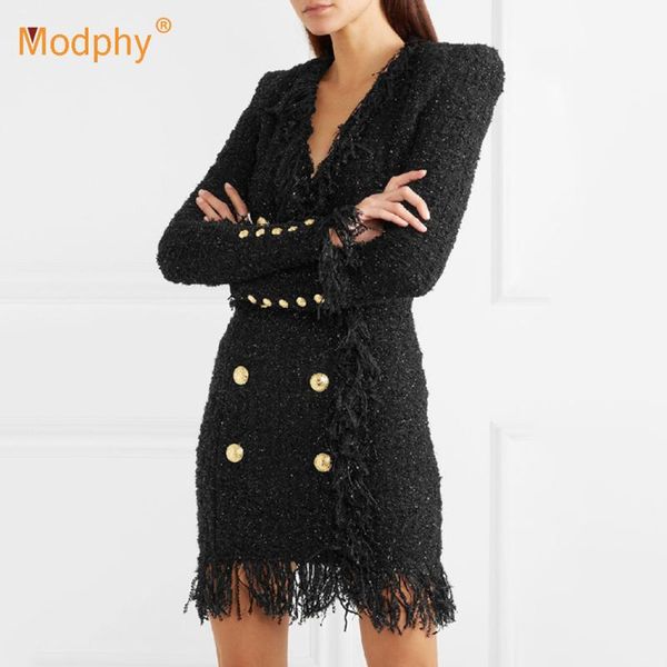 spring 2021 women's mini bodycon dress v-neck long sleeve double-breasted white tweed tassel party vestidos casual dresses, Black;gray
spring 2021 women's mini bodycon dress v-neck long sleeve double-breasted white tweed tassel party vestidos casual dresses, Black;gray