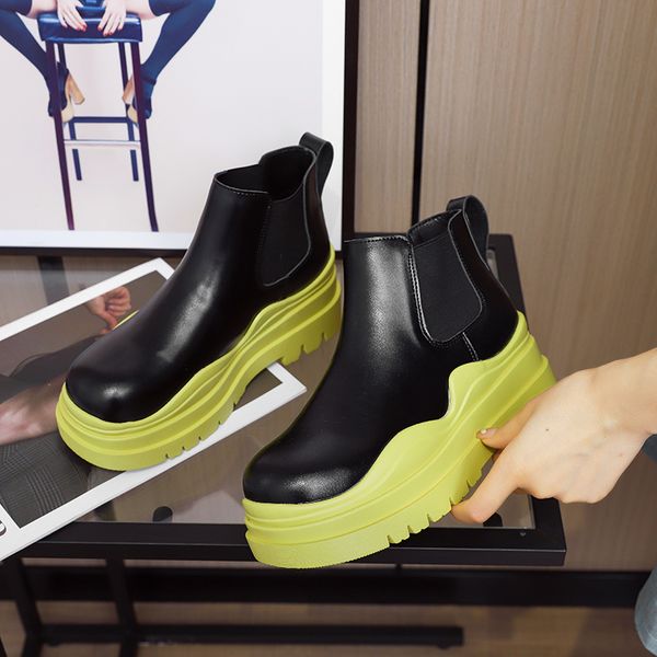 2022 designer brand chunky platform chelsea boots women street style elastic band ankle boots for women ins fashion spring new, Black
2022 designer brand chunky platform chelsea boots women street style elastic band ankle boots for women ins fashion spring new, Black