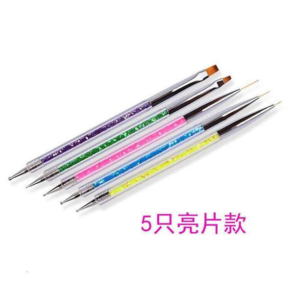 double head color 5 set point drill wire drawing potherapy pen hook line painting brush nail enhancement tool
double head color 5 set point drill wire drawing potherapy pen hook line painting brush nail enhancement tool