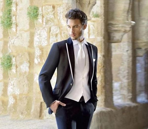 men's suits & blazers blazer men 3 pcs white vest costume homme 2021 handsome groom wedding wear terno masculino slim fit tuxedos veste, White;black
men's suits & blazers blazer men 3 pcs white vest costume homme 2021 handsome groom wedding wear terno masculino slim fit tuxedos veste, White;black