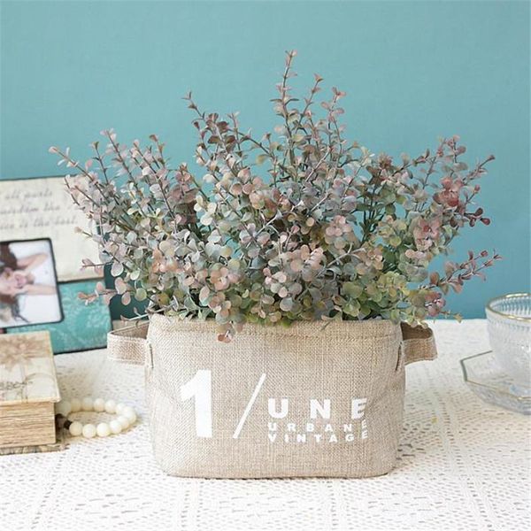 one fake eucalyptus money leaf (7 stems/bunch) 13.39" length plastic greenery for wedding home decorative artificial plants flowers & w
one fake eucalyptus money leaf (7 stems/bunch) 13.39" length plastic greenery for wedding home decorative artificial plants flowers & w