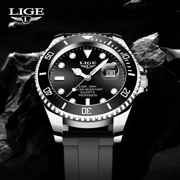 wristwatches lige men's military sport watches men waterproof fashion black silicone strap wristwatch man luxury brand luminous watch+b, Slivery;brown
wristwatches lige men's military sport watches men waterproof fashion black silicone strap wristwatch man luxury brand luminous watch+b, Slivery;brown