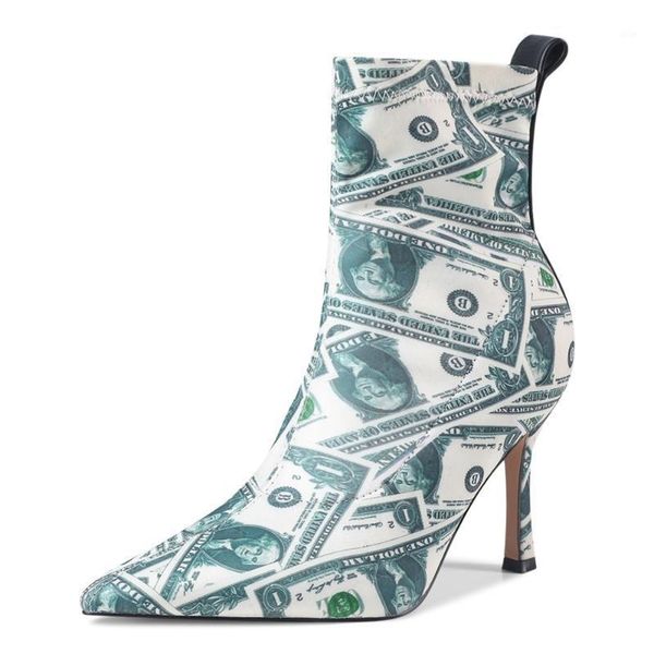 boots dollar pattern or spaper stiletto high-heeled stretch street fashion women's sleeve high heels1, Black
boots dollar pattern or spaper stiletto high-heeled stretch street fashion women's sleeve high heels1, Black