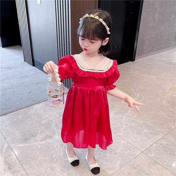 kids dress for girls puff sleeve pearl grenadine pincess summer wedding ceremony birthday baby girl clothes girl's dresses, Red;yellow
kids dress for girls puff sleeve pearl grenadine pincess summer wedding ceremony birthday baby girl clothes girl's dresses, Red;yellow