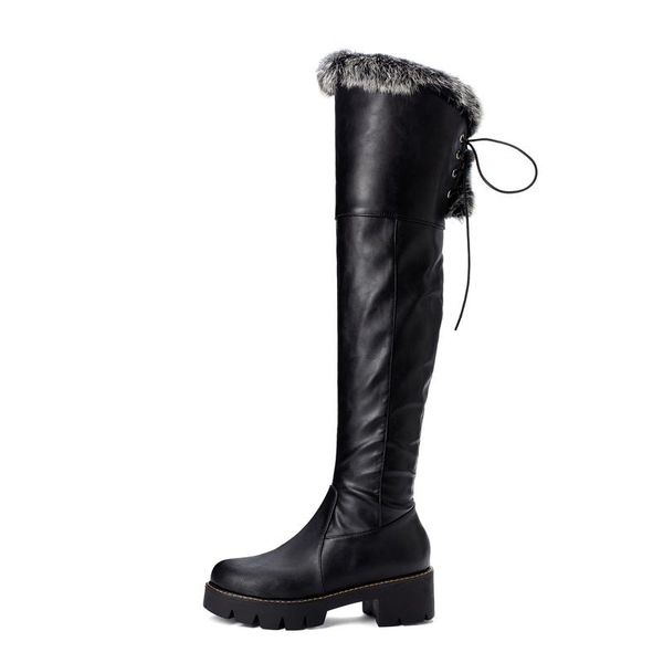 boots winter for woman fashion consice shoes pure color white over the knee high big size 42 43, Black
boots winter for woman fashion consice shoes pure color white over the knee high big size 42 43, Black