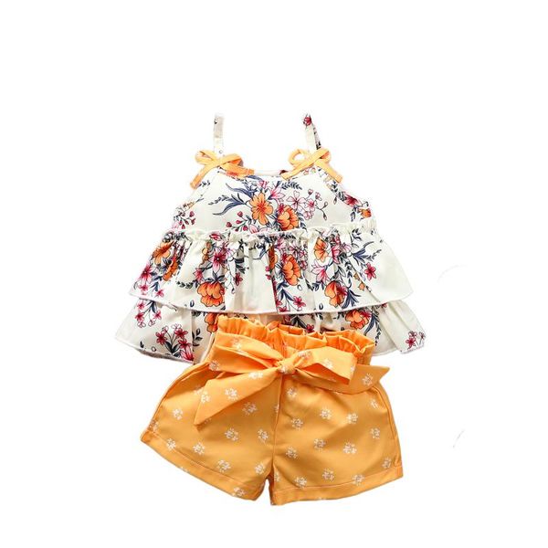 1-6y fashion toddler clothing summer kid baby girl clothes outfit floral sleeveless ruffle shorts 2pcs set sets, White
1-6y fashion toddler clothing summer kid baby girl clothes outfit floral sleeveless ruffle shorts 2pcs set sets, White