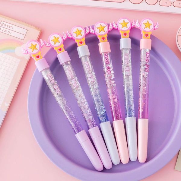 gel pens 36 pcs/lot kawaii star magic wand quicksand oil pen cute 0.5 mm black ink signature office school writing supplies gift
gel pens 36 pcs/lot kawaii star magic wand quicksand oil pen cute 0.5 mm black ink signature office school writing supplies gift