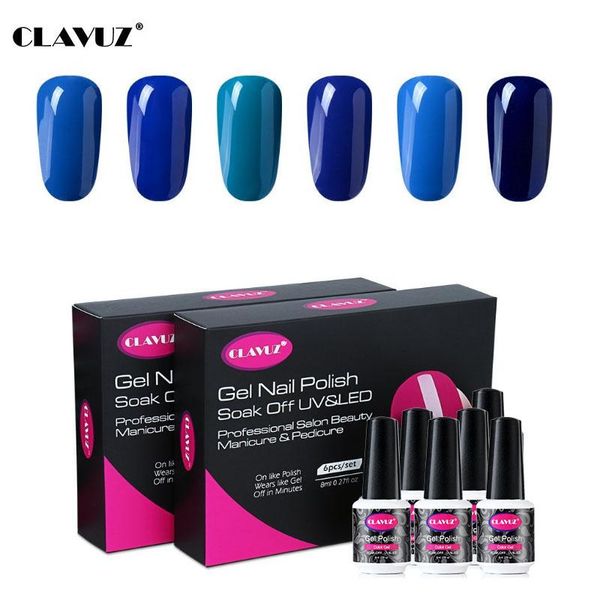 nail art kits clavuz 6pc/set blue series color uv led gel polish professional long lasting semi permanent lacquer women
nail art kits clavuz 6pc/set blue series color uv led gel polish professional long lasting semi permanent lacquer women