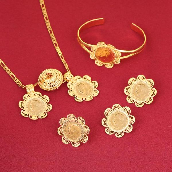 earrings & necklace gold color women ethiopian coins jewelry sets wedding party engagement accessories, Silver
earrings & necklace gold color women ethiopian coins jewelry sets wedding party engagement accessories, Silver