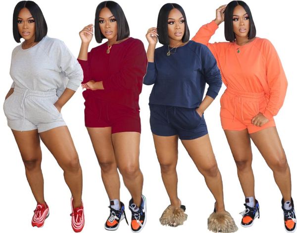 women's tracksuits 2-piece set autumn long-sleeved round neck split blouse strappy pocket shorts casual suit street commuter 2021, Gray
women's tracksuits 2-piece set autumn long-sleeved round neck split blouse strappy pocket shorts casual suit street commuter 2021, Gray