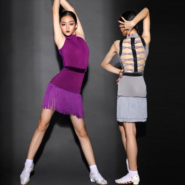 stage wear 2021 latin dance dress for children sleeveless girls practice tango performance clothes dn10038, Black;red
stage wear 2021 latin dance dress for children sleeveless girls practice tango performance clothes dn10038, Black;red