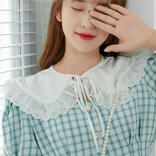 neck ties women girls vintage lolita false collar scarf sweet ruffles lace-up bow decorative chain choker short poncho, Blue;purple
neck ties women girls vintage lolita false collar scarf sweet ruffles lace-up bow decorative chain choker short poncho, Blue;purple