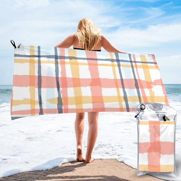 quick drying pocket towel grid plaid portable water absorbent no pilling sports bath
quick drying pocket towel grid plaid portable water absorbent no pilling sports bath