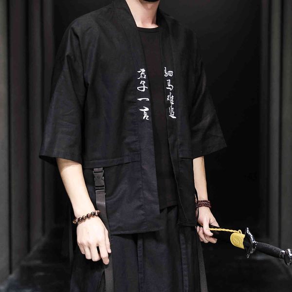 men's jackets cotton linen chinese style kimono cardigan shirt harajuku letter embroidery streetwear thin jacket 2021 summer black, Black;brown
men's jackets cotton linen chinese style kimono cardigan shirt harajuku letter embroidery streetwear thin jacket 2021 summer black, Black;brown