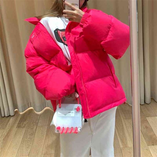 pushbutton 2021 autumn winter new print loose silhouette short bread down jacket women, Black
pushbutton 2021 autumn winter new print loose silhouette short bread down jacket women, Black
