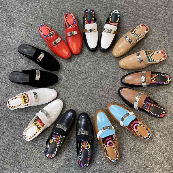 slippers woman genuine leather vintage metal dcoration buckle ladies female sandals lock slip-on loafers big size 43 flats ogbp, Black
slippers woman genuine leather vintage metal dcoration buckle ladies female sandals lock slip-on loafers big size 43 flats ogbp, Black