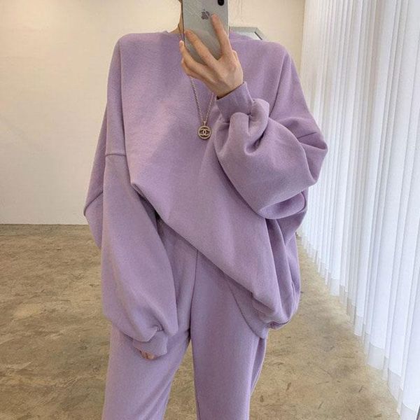 women's two piece pants women 2 set pullover 2021autumn korean loose o neck long sleeve sweatshirt+high waist trousers casual suit, White
women's two piece pants women 2 set pullover 2021autumn korean loose o neck long sleeve sweatshirt+high waist trousers casual suit, White