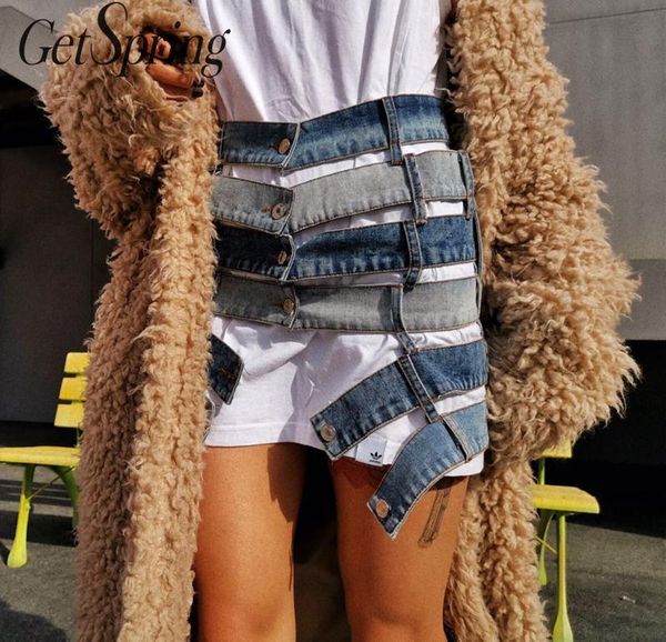 skirts getspring women skirt hollow out irregular denim asymmetry high waist shorts midi 2021 fashoin, Black
skirts getspring women skirt hollow out irregular denim asymmetry high waist shorts midi 2021 fashoin, Black