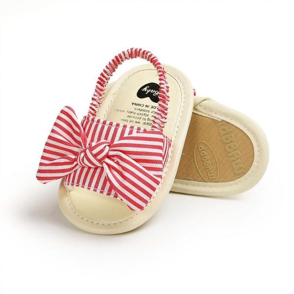 sandals adorable durable comfortable baby soft soled bowknot shoes summer prewalker striped for daily wear, Black;red
sandals adorable durable comfortable baby soft soled bowknot shoes summer prewalker striped for daily wear, Black;red