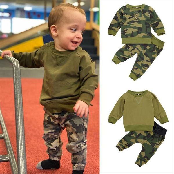 0 3y newborn toddler baby boys clothes set long sleeve pullovers sweatshirts camouflage pants infant kids cotton outfits, White
0 3y newborn toddler baby boys clothes set long sleeve pullovers sweatshirts camouflage pants infant kids cotton outfits, White