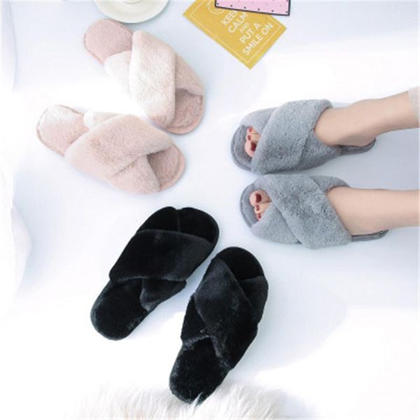 slippers soft fluffy fashion non-slip faux fur furry women shoes indoor floor comfortable flip flops, Black
slippers soft fluffy fashion non-slip faux fur furry women shoes indoor floor comfortable flip flops, Black