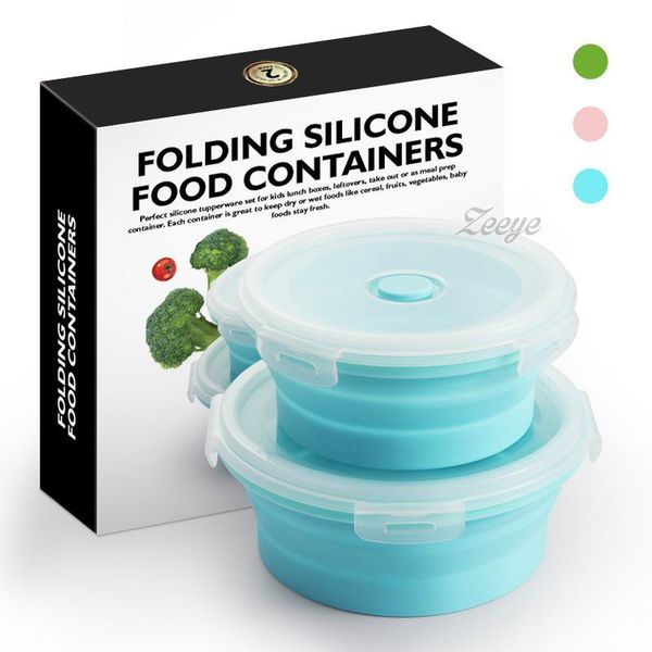 2pcs/set bowl sets silicone folding lunch box portable foldable salad with lid blue dinnerware
2pcs/set bowl sets silicone folding lunch box portable foldable salad with lid blue dinnerware