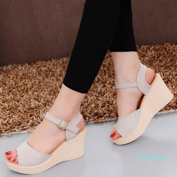 fashion women sandals summer wedges open toe thick high-heeled ladies shoes woman casual footwear platform dress, Black
fashion women sandals summer wedges open toe thick high-heeled ladies shoes woman casual footwear platform dress, Black