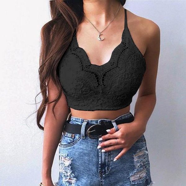 women's tanks & camis lace bralette cami women solid color bra lingerie wireless brassiere underwear breathable femme tank hollow o, White
women's tanks & camis lace bralette cami women solid color bra lingerie wireless brassiere underwear breathable femme tank hollow o, White