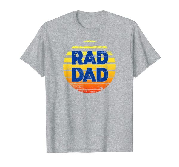 rad dad t-shirt orange retrowave rad dad gift, White;black 
rad dad t-shirt orange retrowave rad dad gift, White;black
