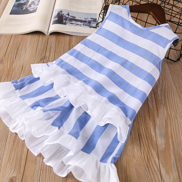 summer baby girl clothes wide striped back button ruffled sleeveless + pants 2pcs set for girls children's suit 210515, White
summer baby girl clothes wide striped back button ruffled sleeveless + pants 2pcs set for girls children's suit 210515, White