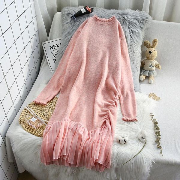 casual dresses lace patchwork knitted women autumn solid long-sleeved mermaid straight elegant office lady pulls outwear, Black;gray
casual dresses lace patchwork knitted women autumn solid long-sleeved mermaid straight elegant office lady pulls outwear, Black;gray