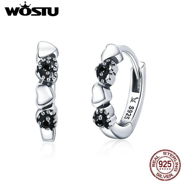 stud wostu real 925 sterling silver forever love heart, black cz earrings for women earring jewelry lover gift cqe445, Golden;silver
stud wostu real 925 sterling silver forever love heart, black cz earrings for women earring jewelry lover gift cqe445, Golden;silver