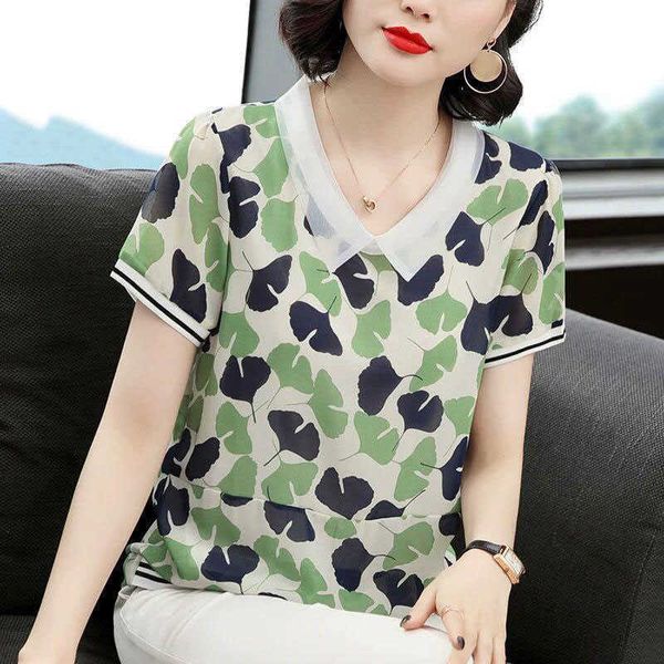 women spring summer style chiffon blouses shirts lady casual short sleeve peter pan collar printed blusas df3757 210609, White
women spring summer style chiffon blouses shirts lady casual short sleeve peter pan collar printed blusas df3757 210609, White