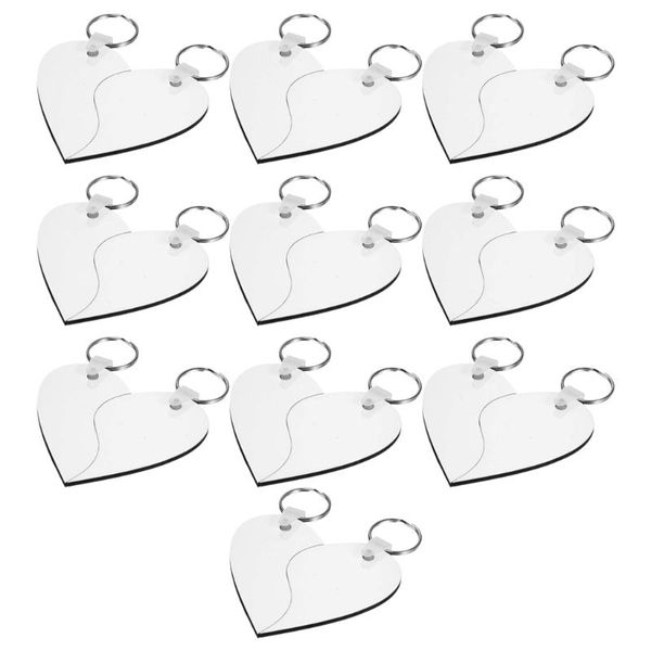 keychains 10 sets sublimation heart shaped blanks mdf board thermal transfer keychain ring, Silver
keychains 10 sets sublimation heart shaped blanks mdf board thermal transfer keychain ring, Silver