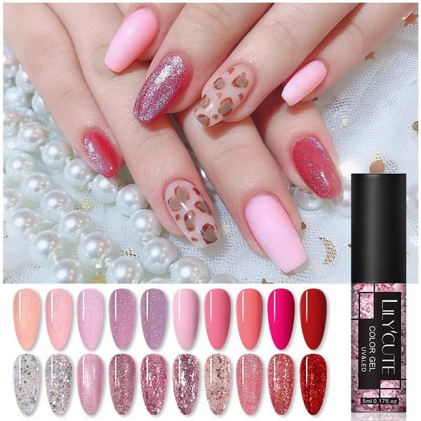 nail gel lilycute 5ml nude glitter polish rose gold sequins long lasting color nails soak off art uv, Red;pink
nail gel lilycute 5ml nude glitter polish rose gold sequins long lasting color nails soak off art uv, Red;pink
