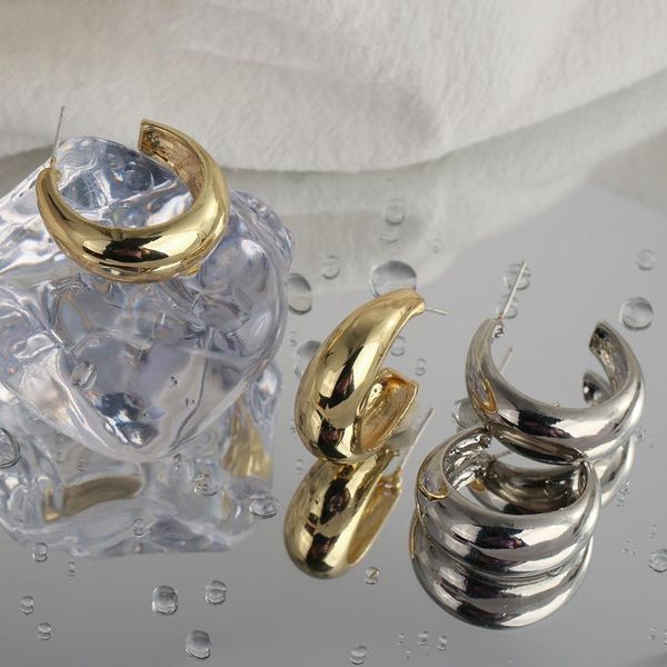 hoop & huggie lifefontier minimalist c -shaped metal earrings for women gold silver color round circle korean fashion jewelry, Golden;silver
hoop & huggie lifefontier minimalist c -shaped metal earrings for women gold silver color round circle korean fashion jewelry, Golden;silver