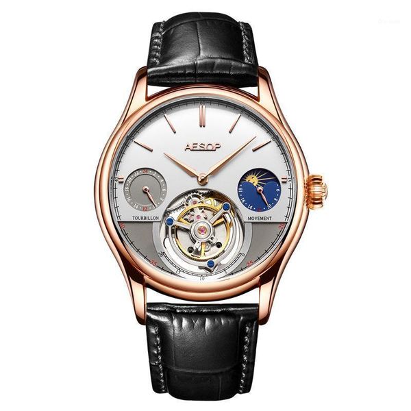 retro real tourbillon watch automatic mechanical double-sided hollow tough guy men watches personalized sports gift male clock wristwatches, Slivery;brown
retro real tourbillon watch automatic mechanical double-sided hollow tough guy men watches personalized sports gift male clock wristwatches, Slivery;brown