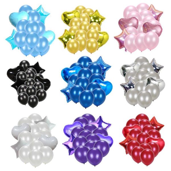 party decoration 12pcs 12 inch latex balloons 2pcs star heart foil for wedding birthday kids supplies
party decoration 12pcs 12 inch latex balloons 2pcs star heart foil for wedding birthday kids supplies