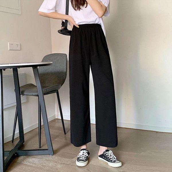 black wide leg pencil women capri vintage straight office high waist long korean loose casual plus size trouser y660, Black;white
black wide leg pencil women capri vintage straight office high waist long korean loose casual plus size trouser y660, Black;white