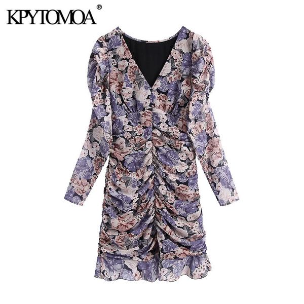 women chic fashion floral print ruffled pleated mini dress vintage long sleeve with lining female dresses vestidos 210416, Black;gray
women chic fashion floral print ruffled pleated mini dress vintage long sleeve with lining female dresses vestidos 210416, Black;gray