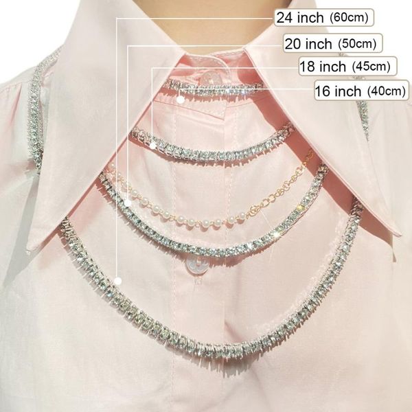 chains tennis necklaces for women 4mm iced out bling zircon 1 row chain necklace men hip hop jewelry vip, Silver
chains tennis necklaces for women 4mm iced out bling zircon 1 row chain necklace men hip hop jewelry vip, Silver