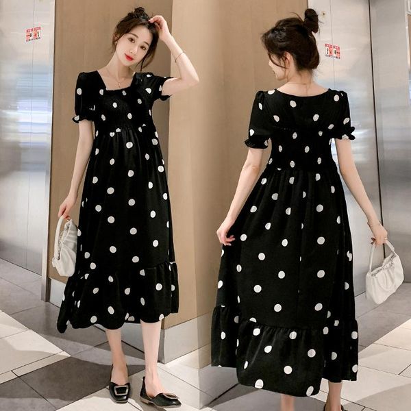 maternity dresses 2021 summer dress fashion black with white dot pregnant women chiffon puff sleeve quare collar polka
maternity dresses 2021 summer dress fashion black with white dot pregnant women chiffon puff sleeve quare collar polka