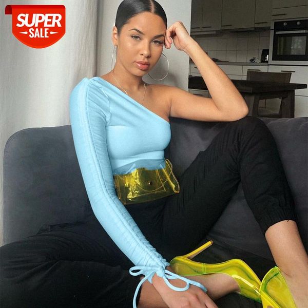 french style one-shoulder long-sleeved fashion slim cropped t-shirt women's clothing stall wholesale #z46w, White
french style one-shoulder long-sleeved fashion slim cropped t-shirt women's clothing stall wholesale #z46w, White