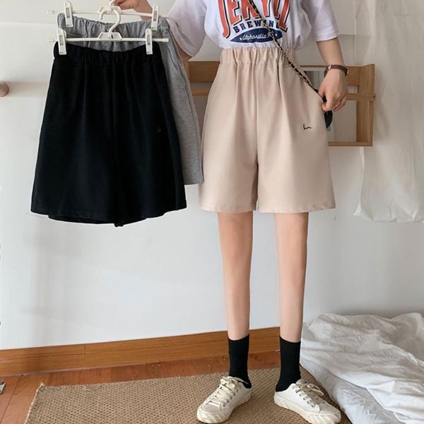 women's shorts harajuku solid color simple women loose sport summer casual running biker korean girls elasticity short ins, White;black
women's shorts harajuku solid color simple women loose sport summer casual running biker korean girls elasticity short ins, White;black