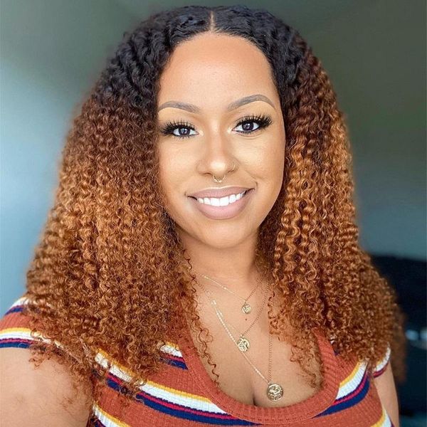 lace wigs highlight 13x1 front wig kinky curly human hair ombre 1b33 colored 4x4 closure remy for black women pre plucked, Black;brown
lace wigs highlight 13x1 front wig kinky curly human hair ombre 1b33 colored 4x4 closure remy for black women pre plucked, Black;brown